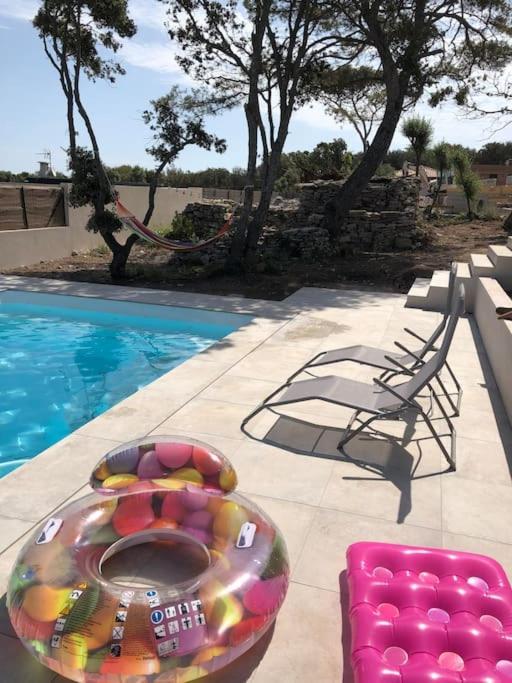 Villa Neuve Avec Piscine Bonifacio  Extérieur photo